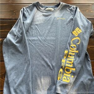 Youth Columbia shirt. Dri fit material.